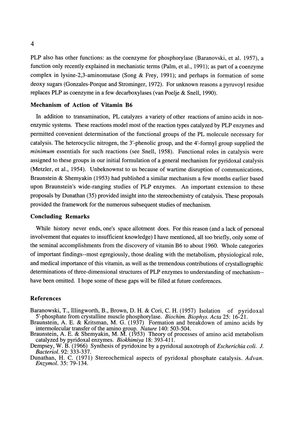 Biochemistry of Vitamins B6 and Pqq