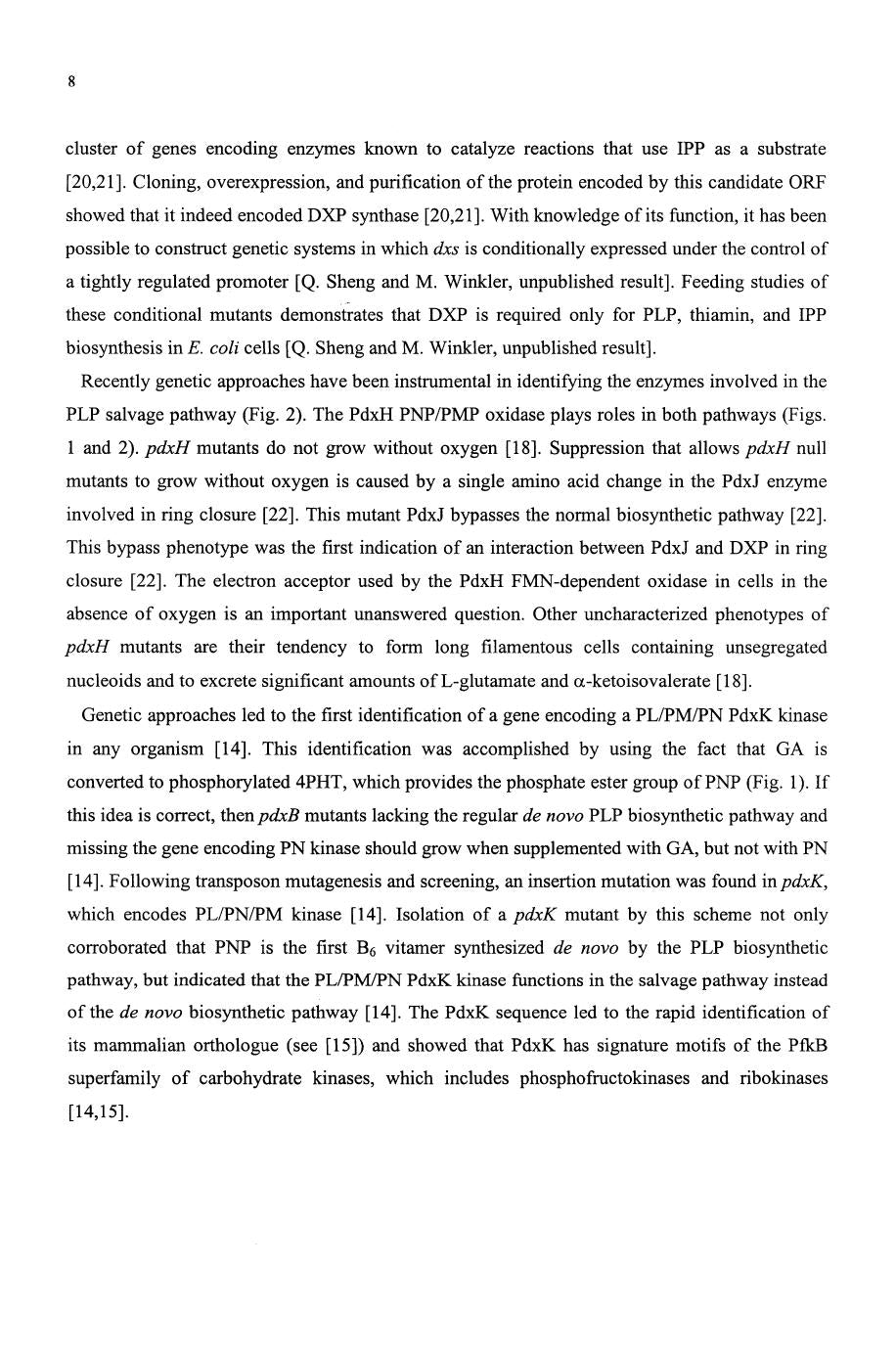 Biochemistry And Molecular Biology Of Vitamin B6 And Pqq Dependent Proteinss