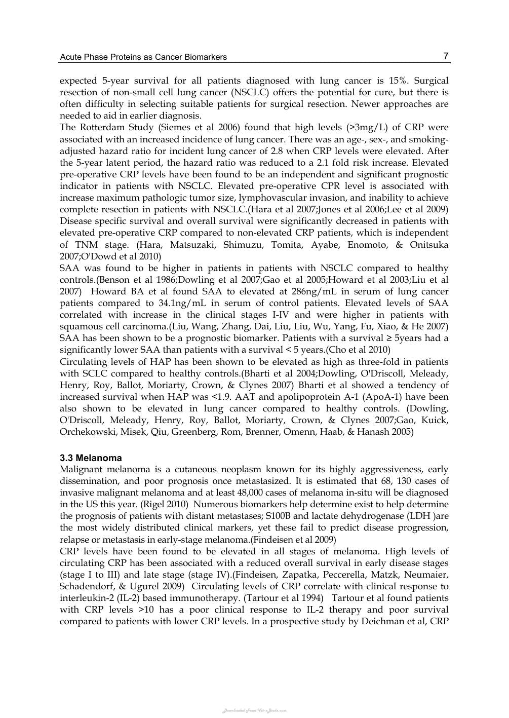 Acute Phase Proteins As Early Non Specific Biomarkers Of Human And Veterinary Diseases