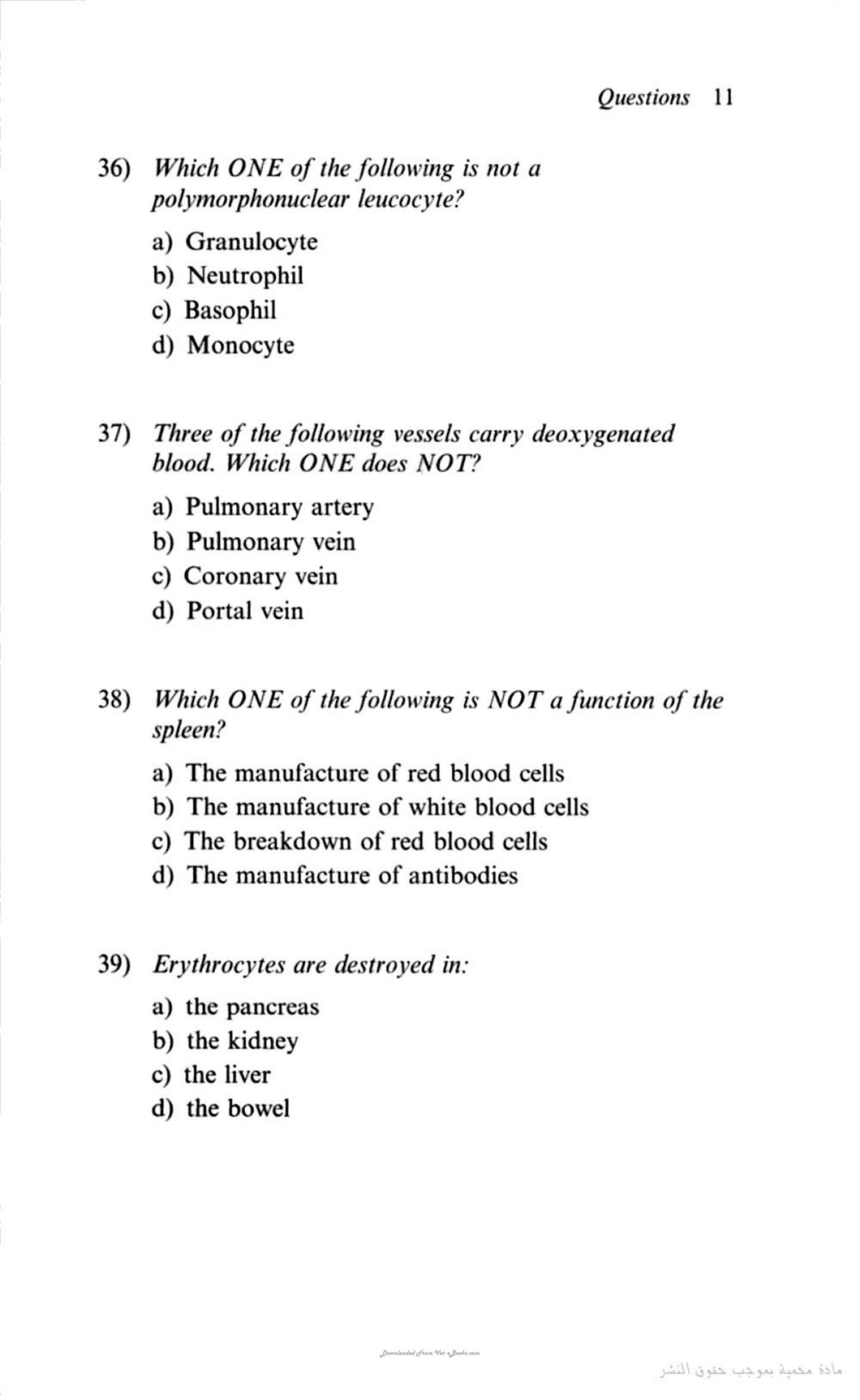 300 Questions And Answers In Anatomy And Physiology For Veterinary Nurses