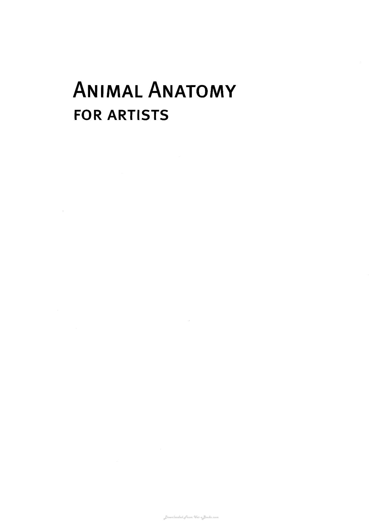 Animal Anatomy For Artists The Elements Of Form