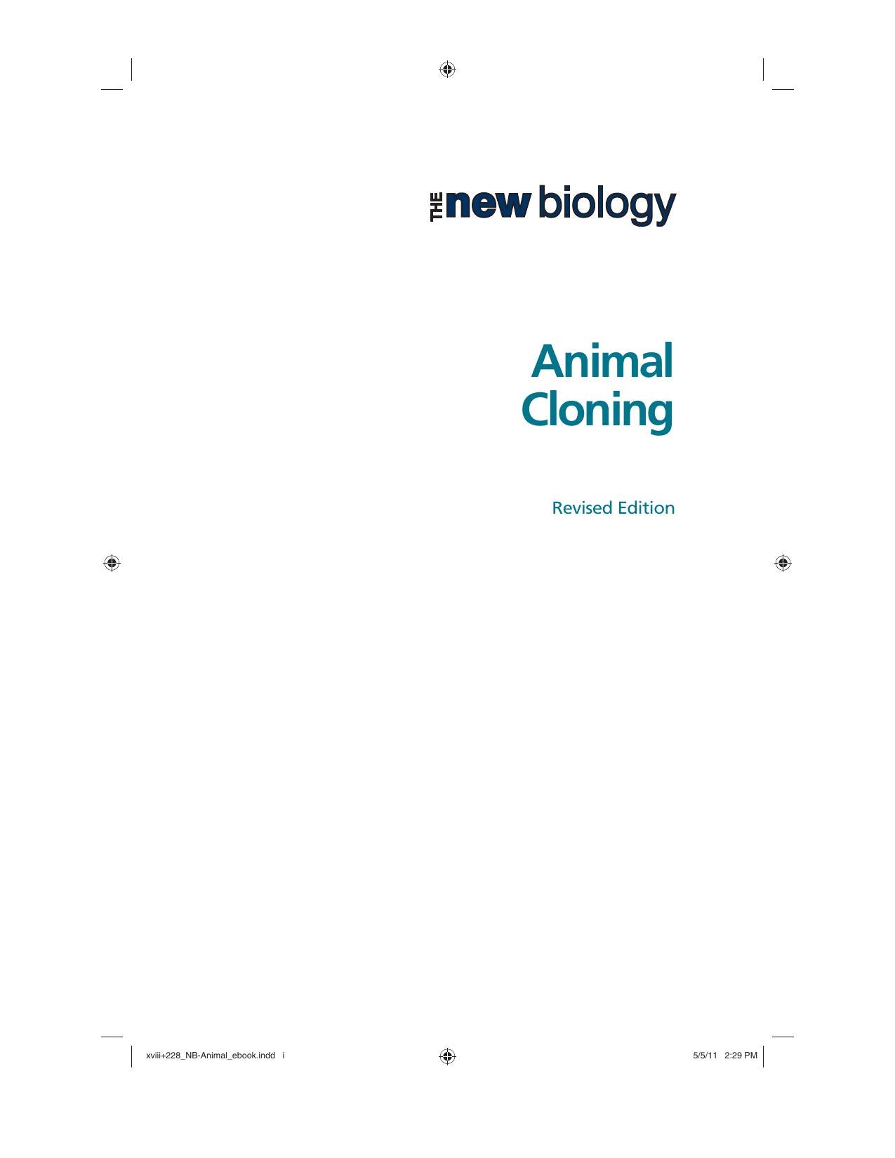 Animal Cloning The Science Of Nuclear Transfer