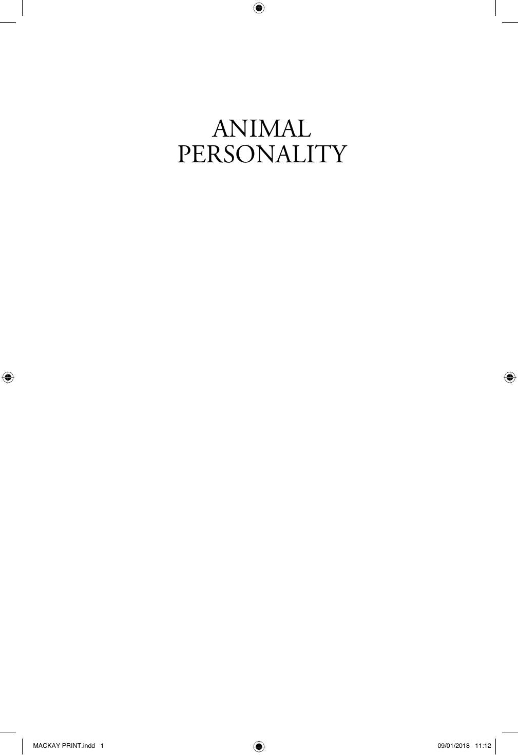 Animal Personality the Science Behind Individual Variation
