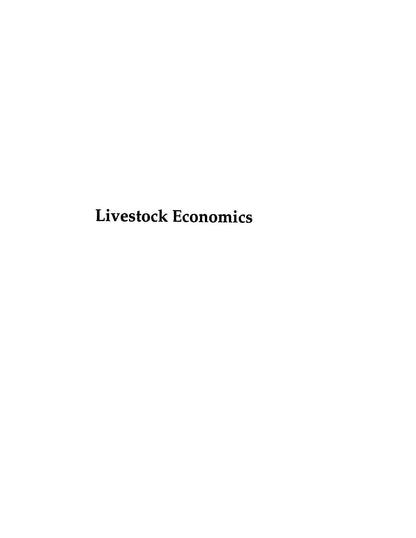 Livestock Economics
