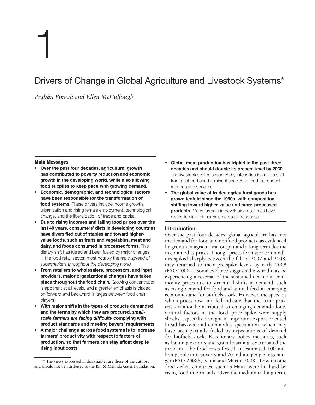 Livestock In A Changing Landscape Volume 1