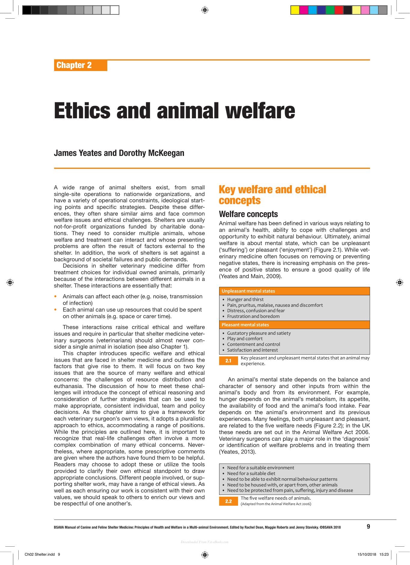 Bsava Manual of Canine and Feline Shelter Medicine Principles of Health and Welfare in a Multi Animal Environment