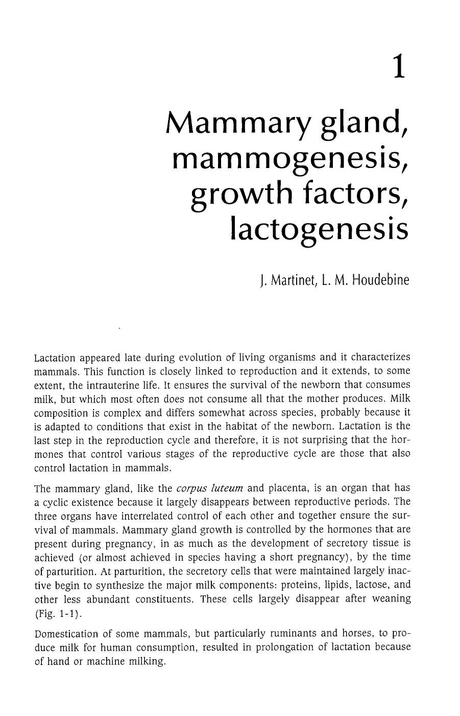 Biology Of Lactation