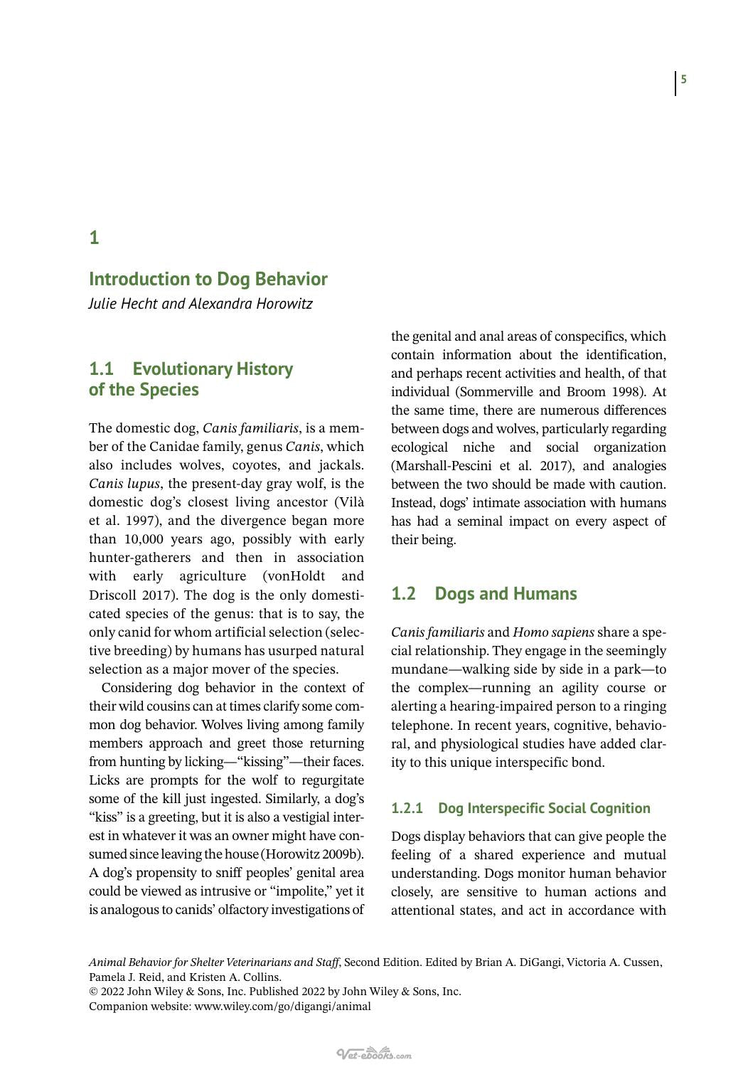 Animal Behavior for Shelter Veterinarians and Staff 2nd Edition