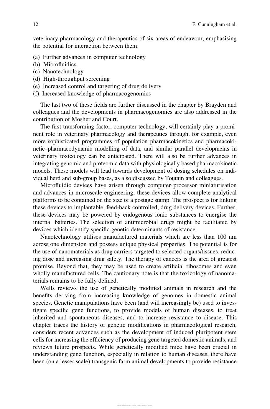 Comparative And Veterinary Pharmacology Ebook