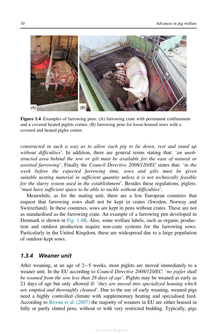 Advances In Pig Welfare