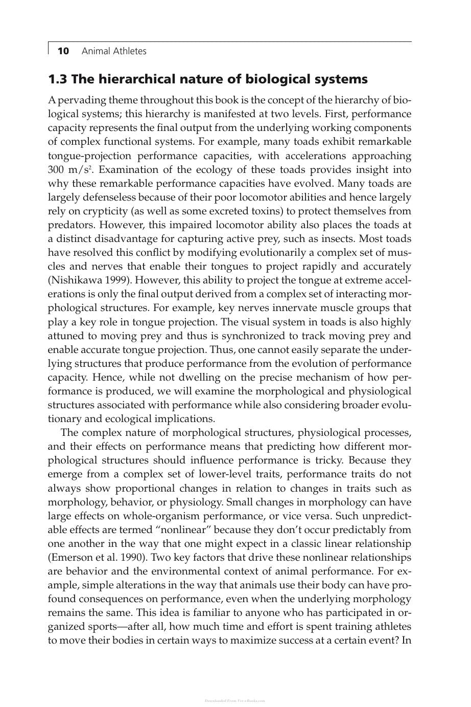 Animal Athletes An Ecological And Evolutionary Approach
