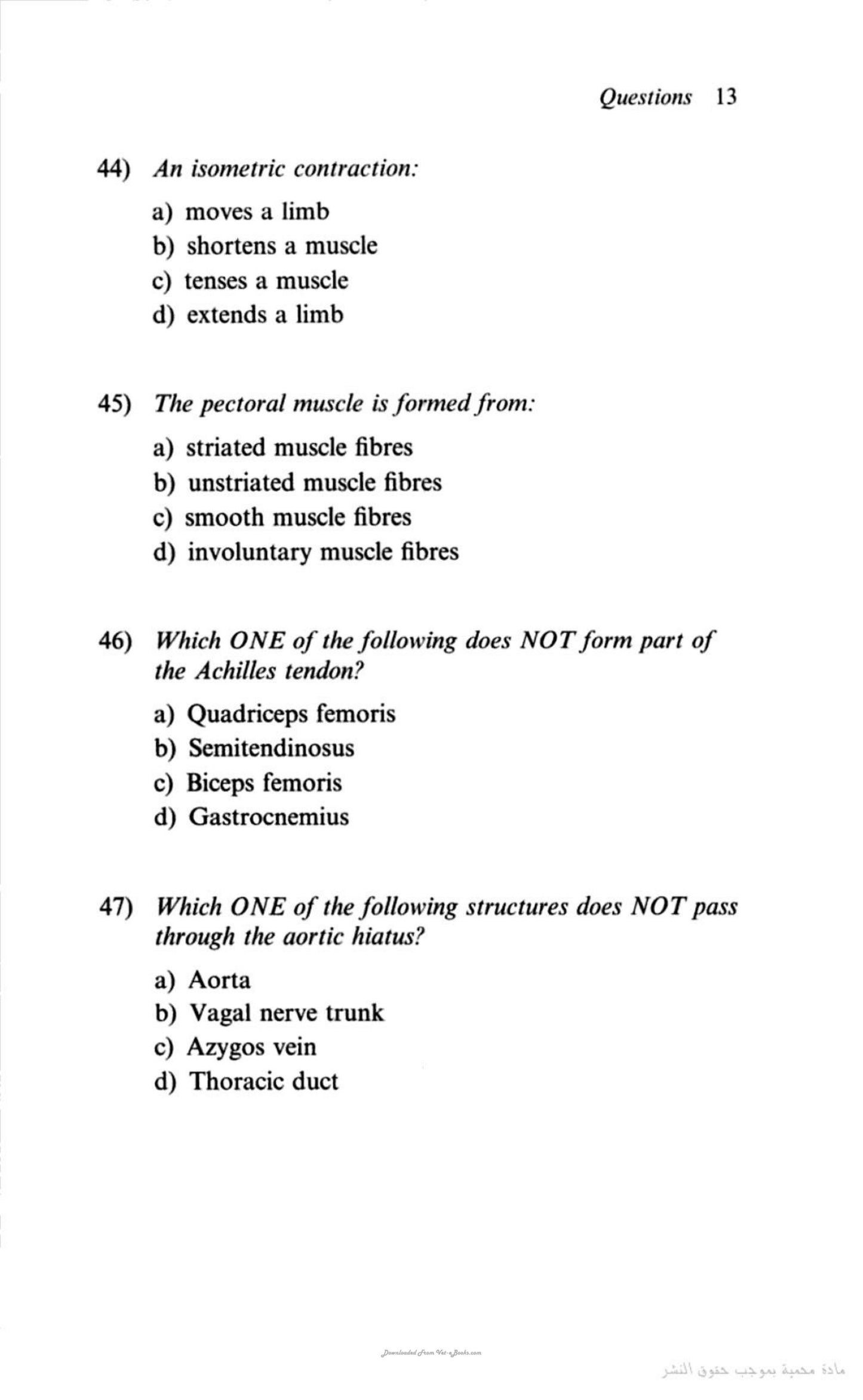 300 Questions And Answers In Anatomy And Physiology For Veterinary Nurses