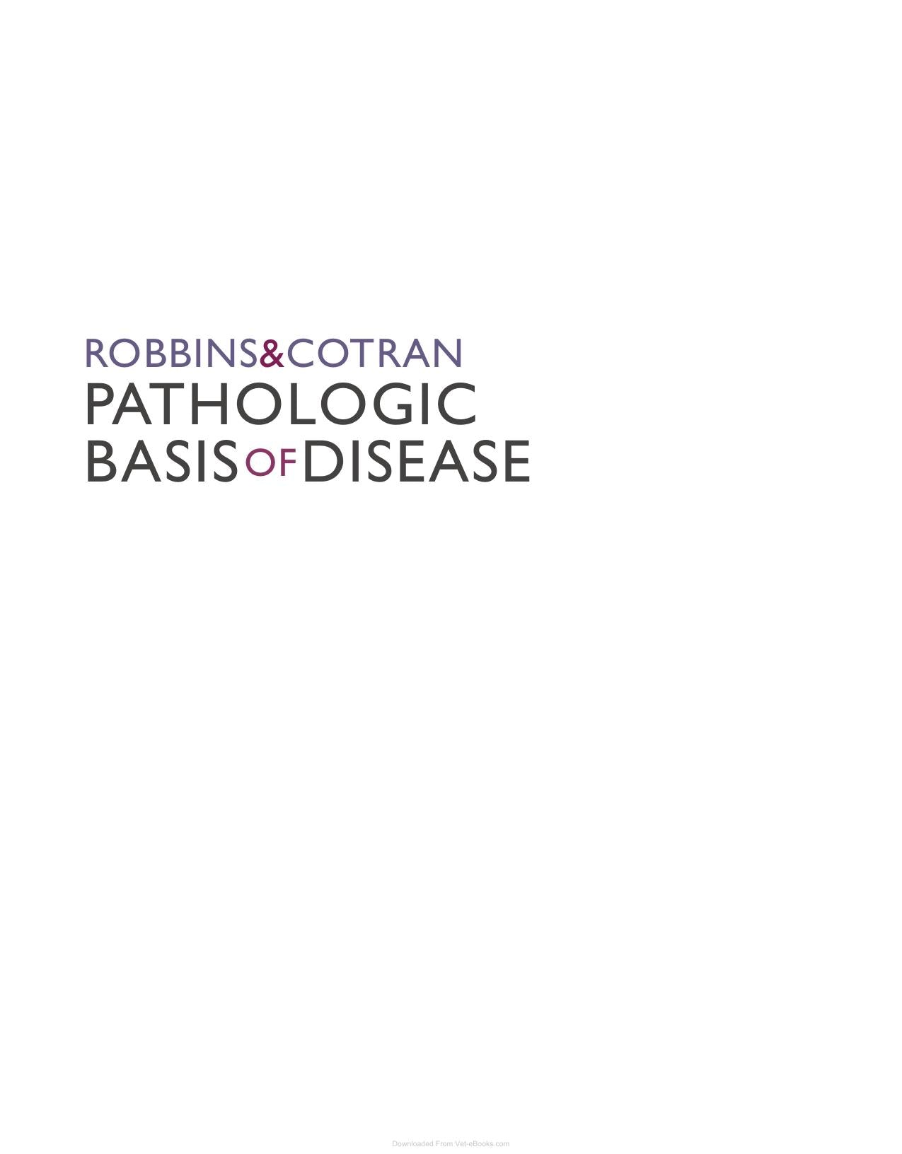 Robbins and Cotran Pathologic Basis of Disease Pdf