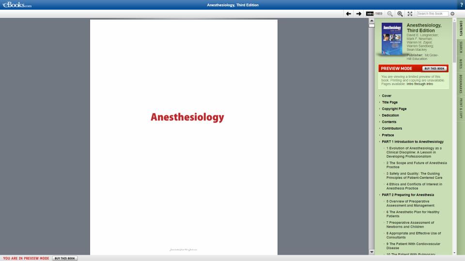Anesthesiology 3Rd Edition