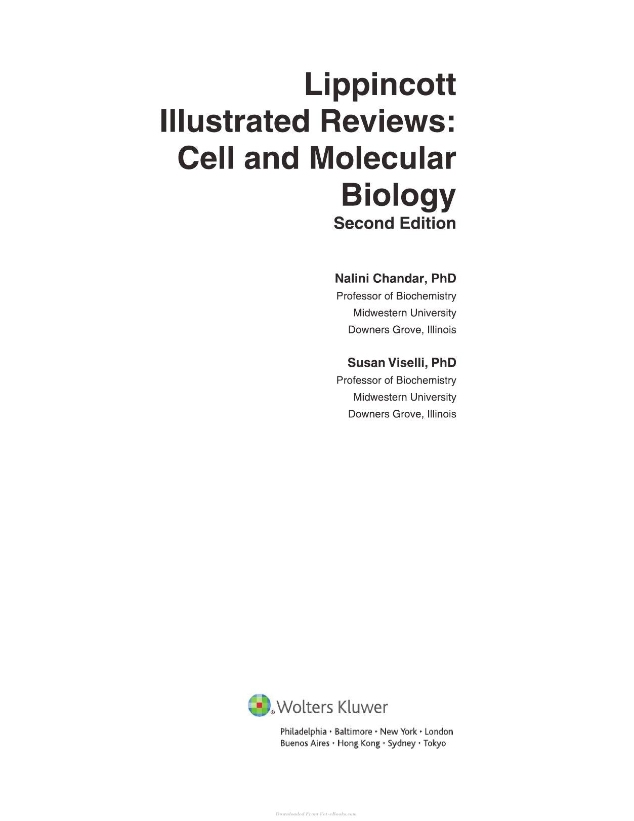 Lippincott Illustrated Reviews Cell and Molecular Biology 2nd Edition