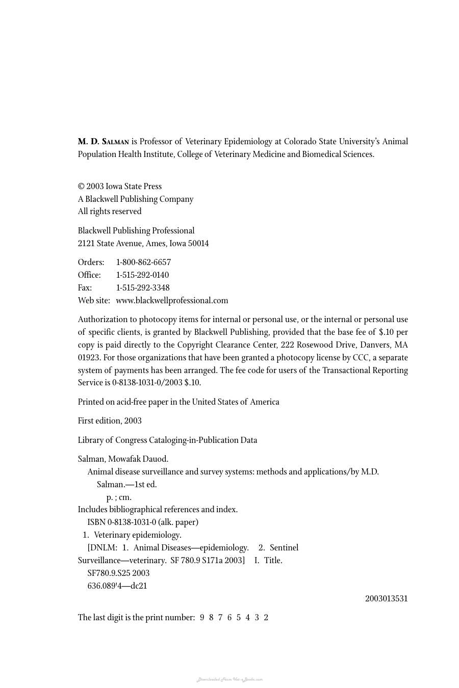 Animal Disease Surveillance And Survey Systems Methods And Applications
