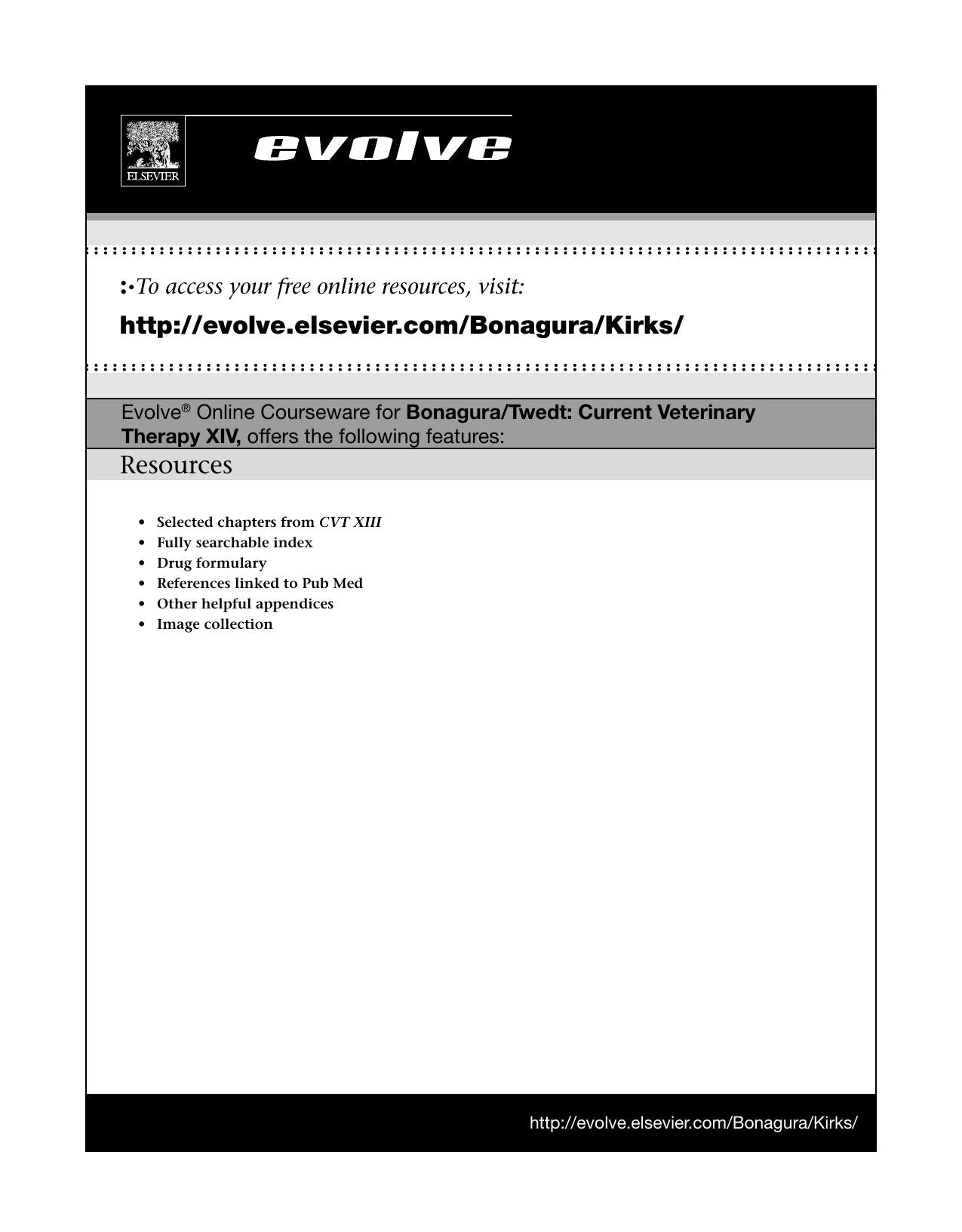 Kirk Current Veterinary Therapy Xiv Pdf