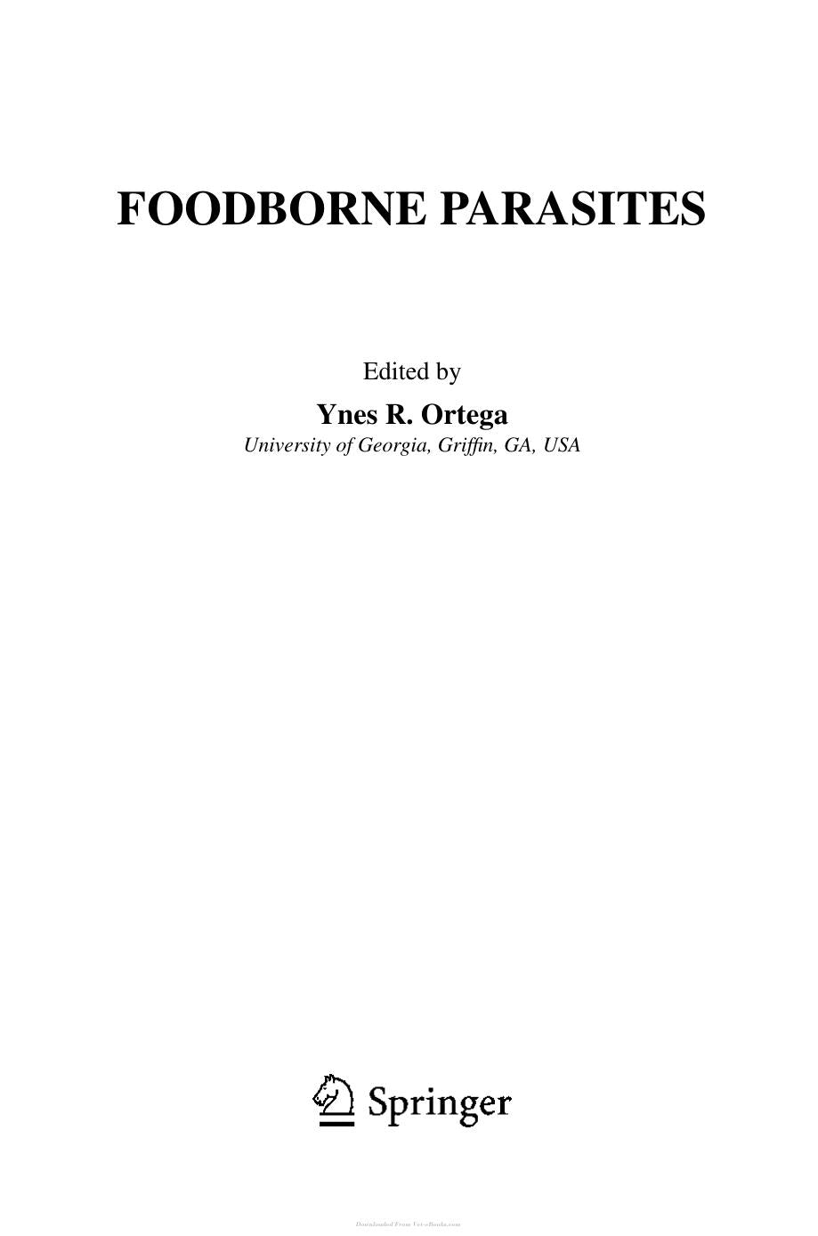 Ortega Foodborne Parasites PDF