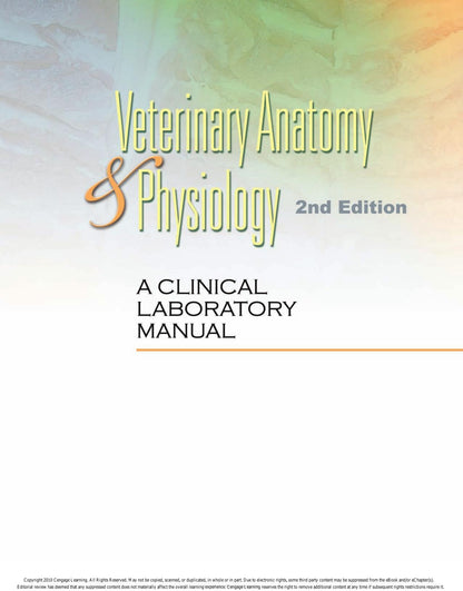 Laboratory Manual Comparative Veterinary Anatomy Physiology 2nd Edition