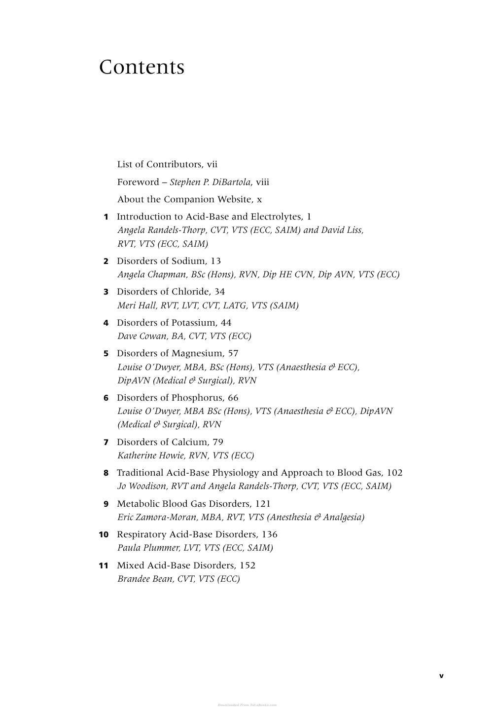 Acid Base Electrolyte Handbook Veterinary Technicians
