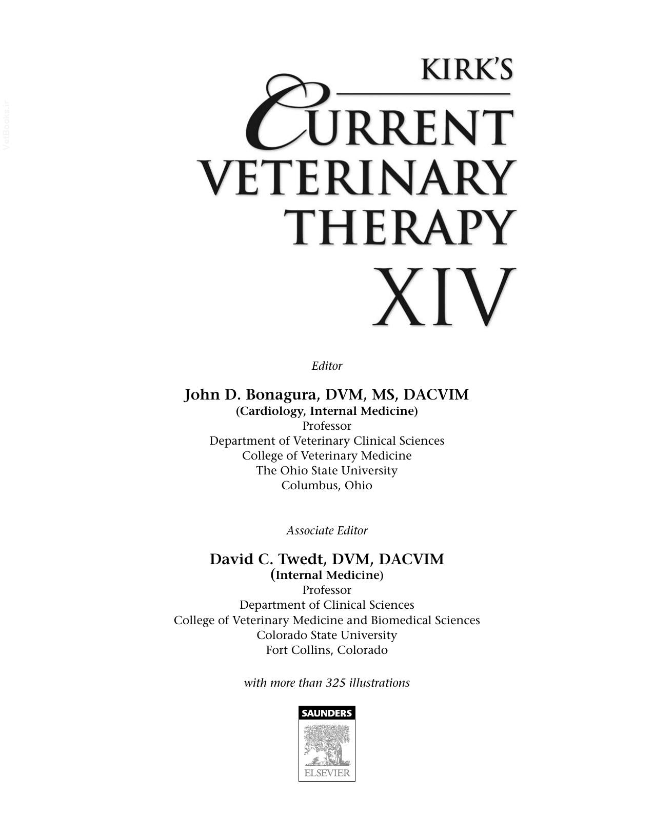 Kirk Current Veterinary Therapy Xiv Pdf