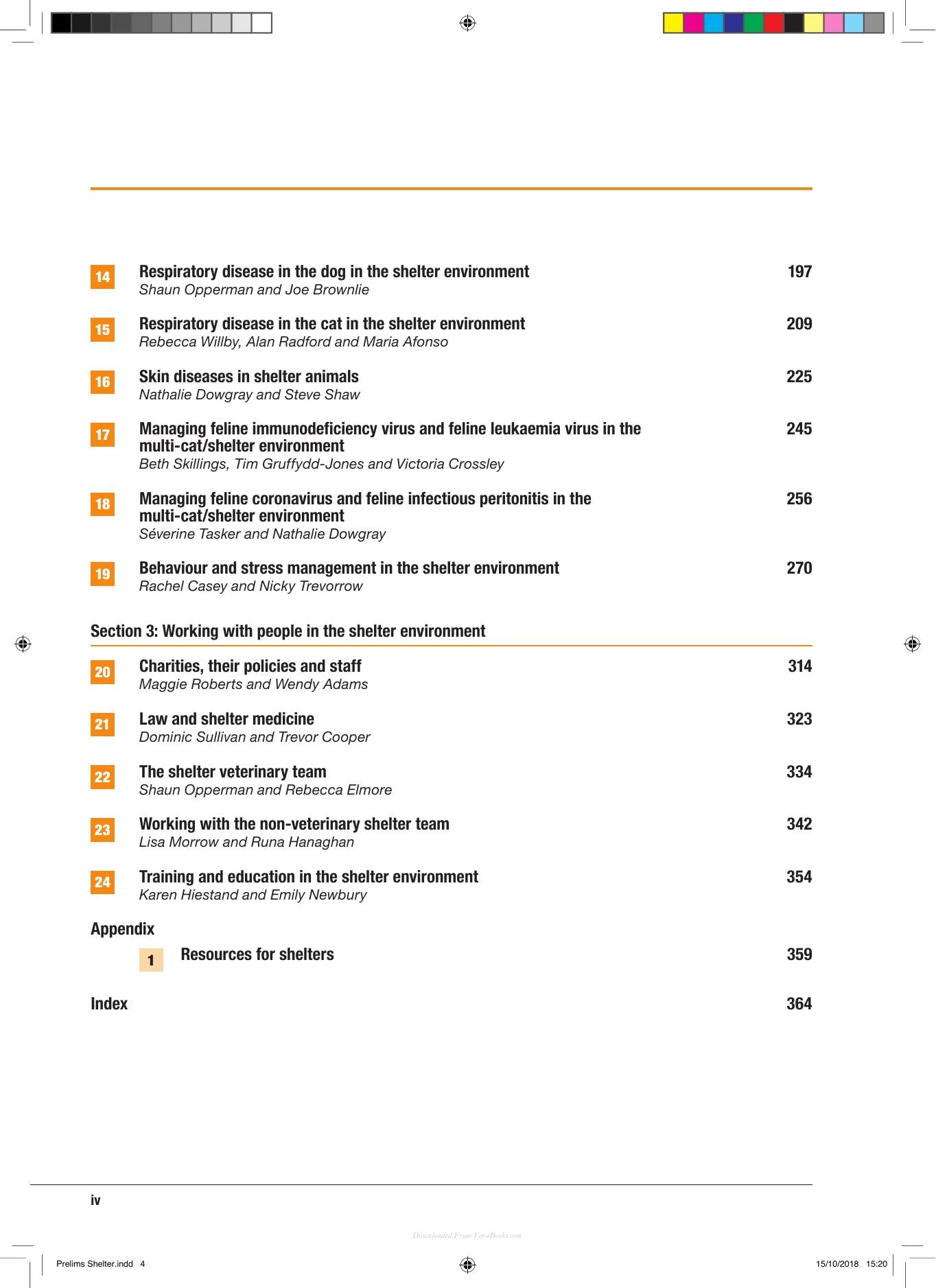 Bsava Manual of Canine and Feline Shelter Medicine Principles of Health and Welfare in a Multi Animal Environment