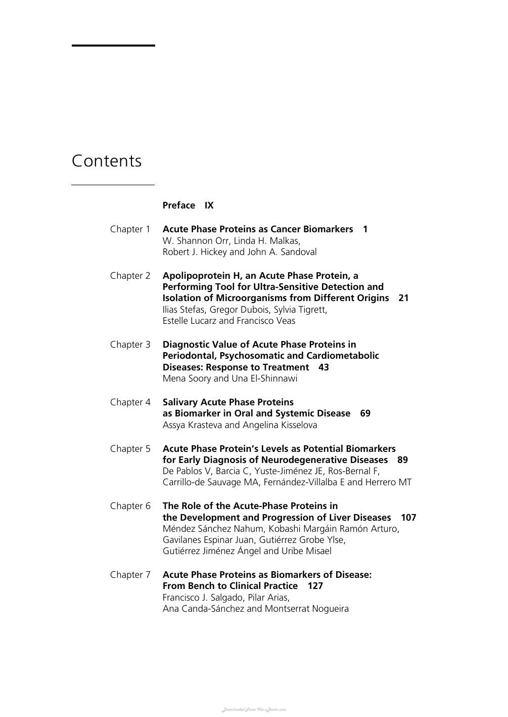 Acute Phase Proteins As Early Non Specific Biomarkers Of Human And Veterinary Diseases