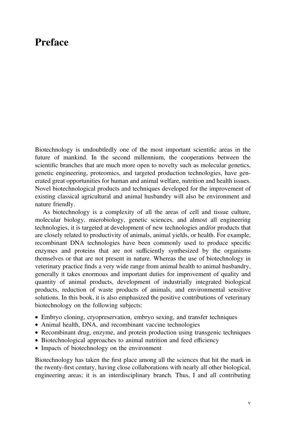 The Role Of Biotechnology In Improvement Of Livestock