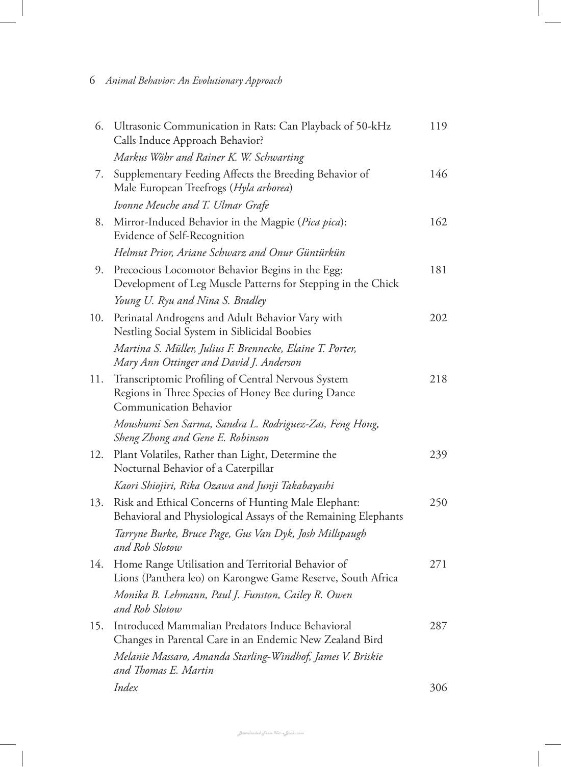 Animal Behavior An Evolutionary Approach