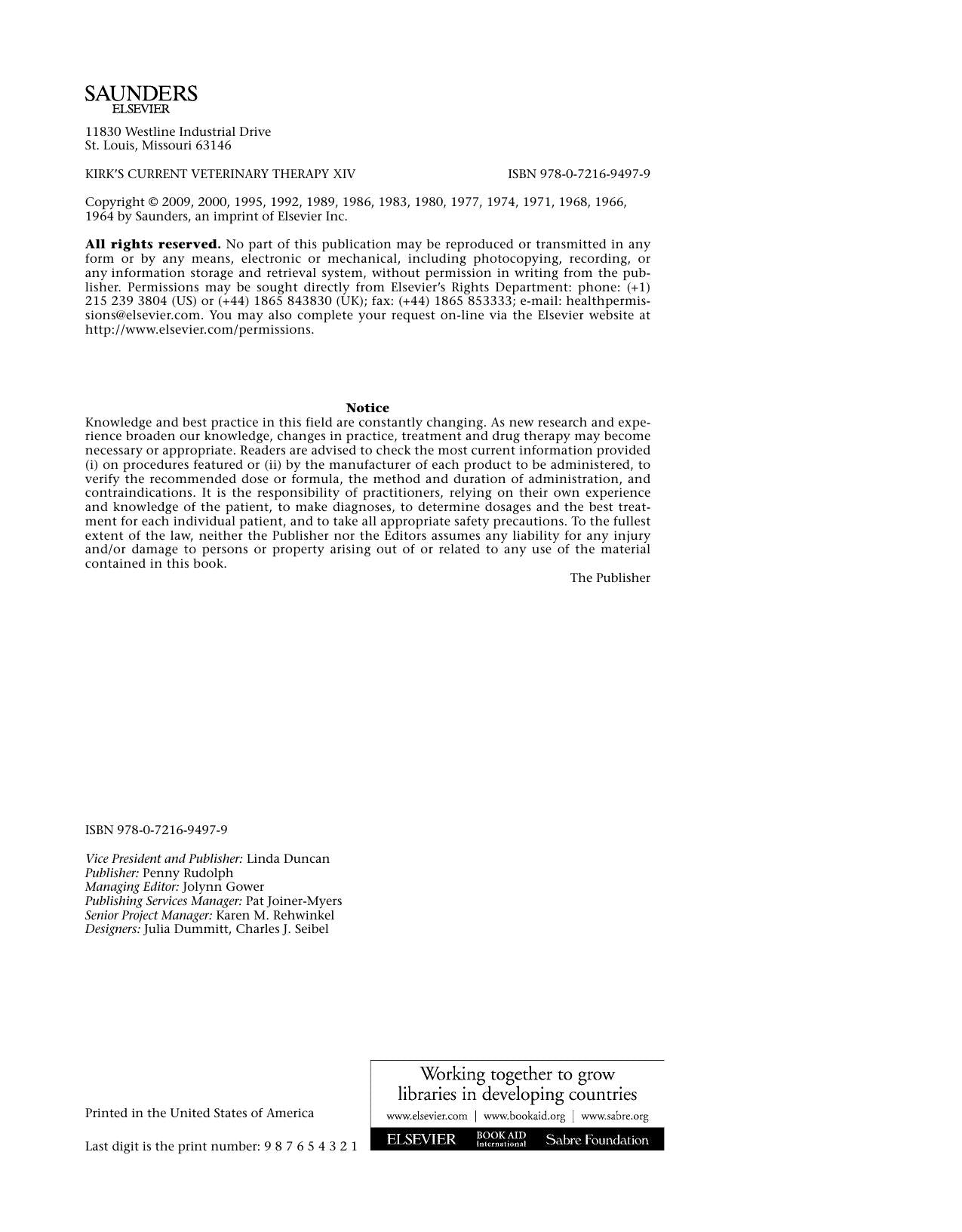 Kirk Current Veterinary Therapy Xiv Pdf