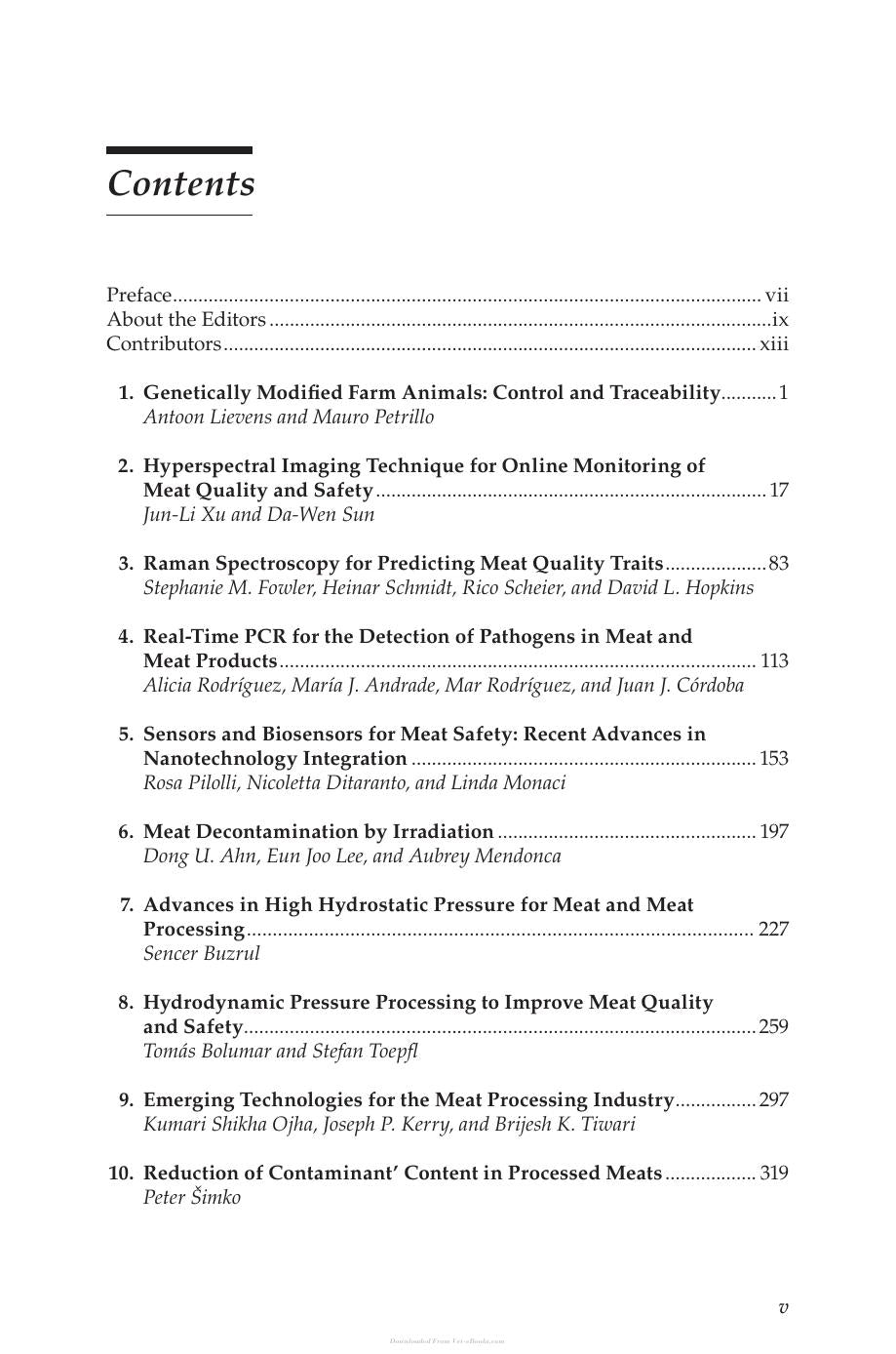 Advanced Technologies For Meat Processing