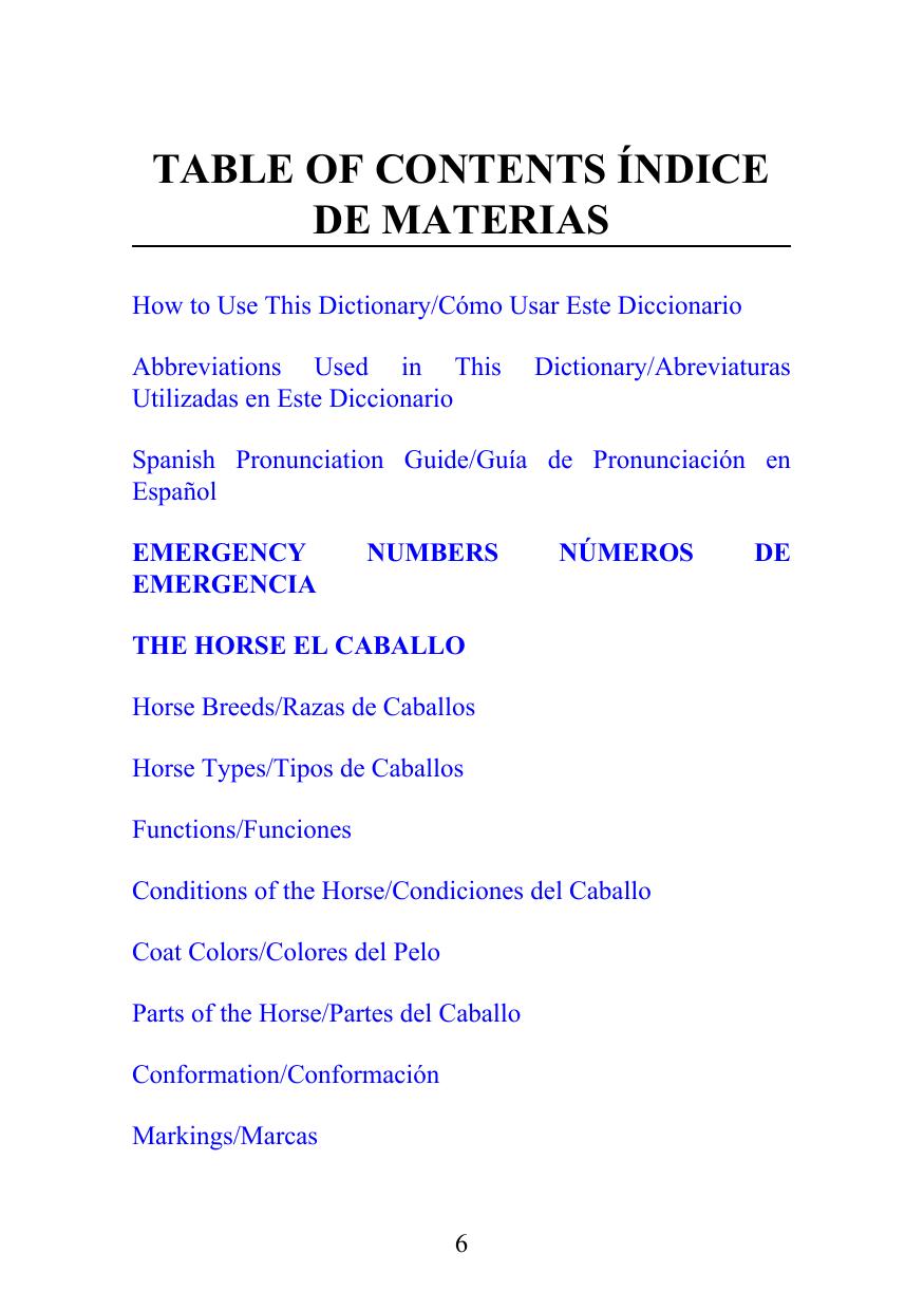 The Ultimate English Spanish Dictionary For Horsemen