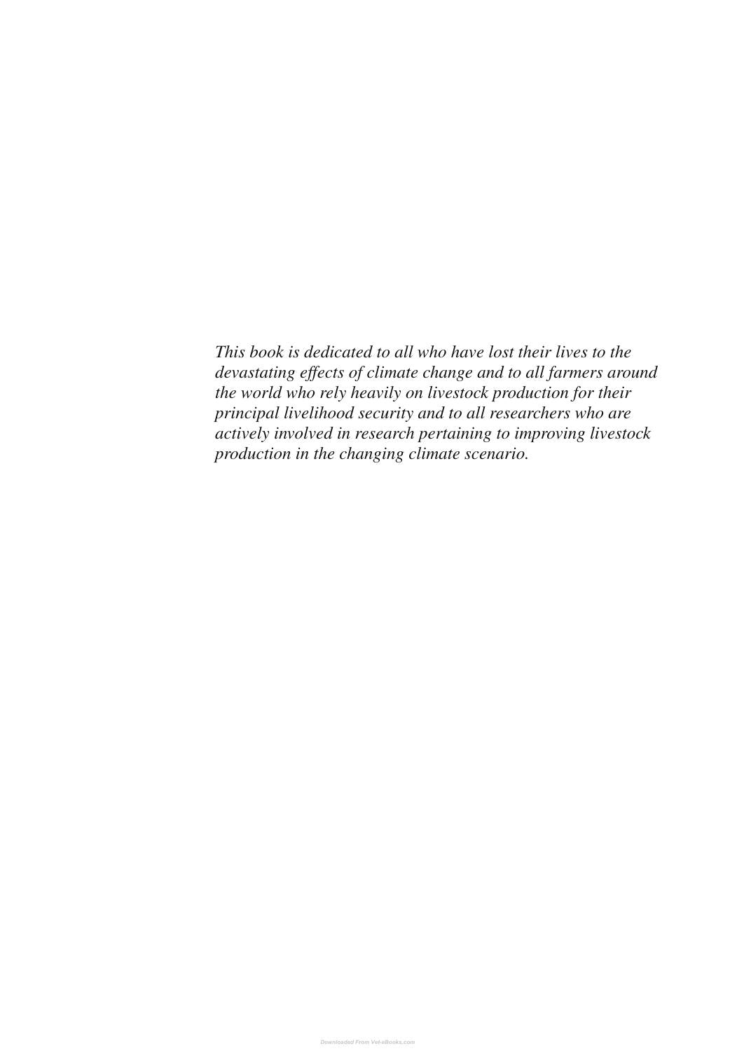 Climate Change Impact on Livestock Adaptation and Mitigation