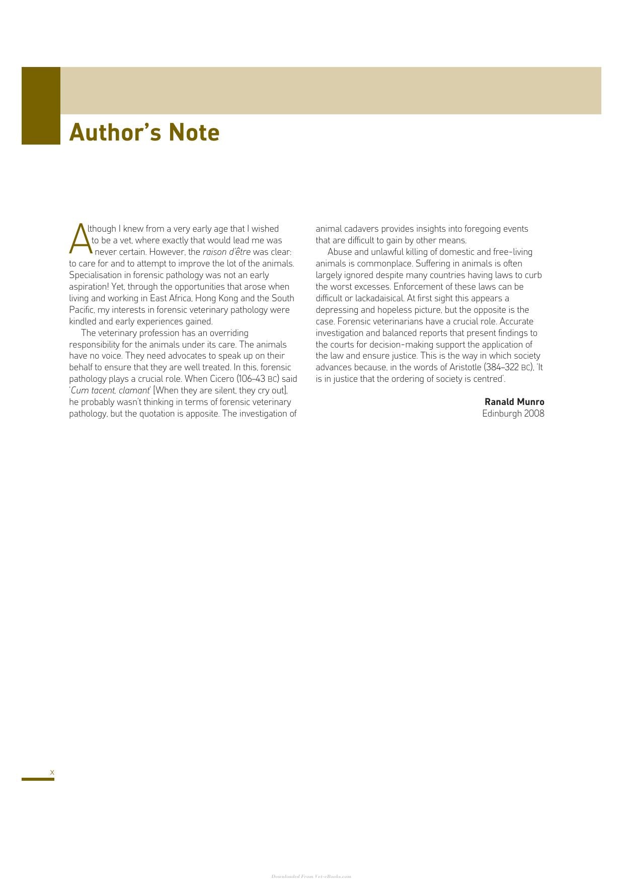 Animal Abuse and Unlawful Killing Forensic Veterinary Pathology