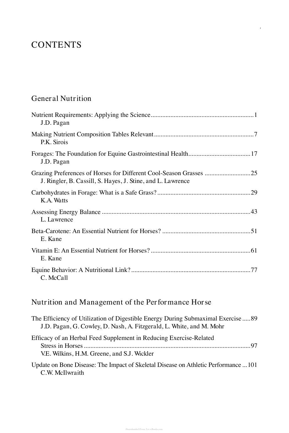 Advances In Equine Nutrition Iv
