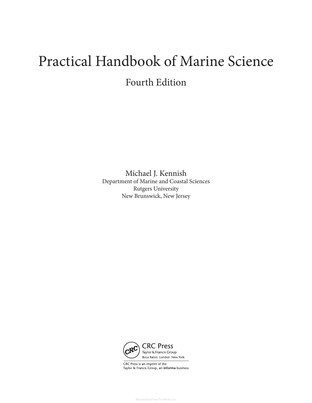 Practical Handbook Of Marine Science Fourth Edition