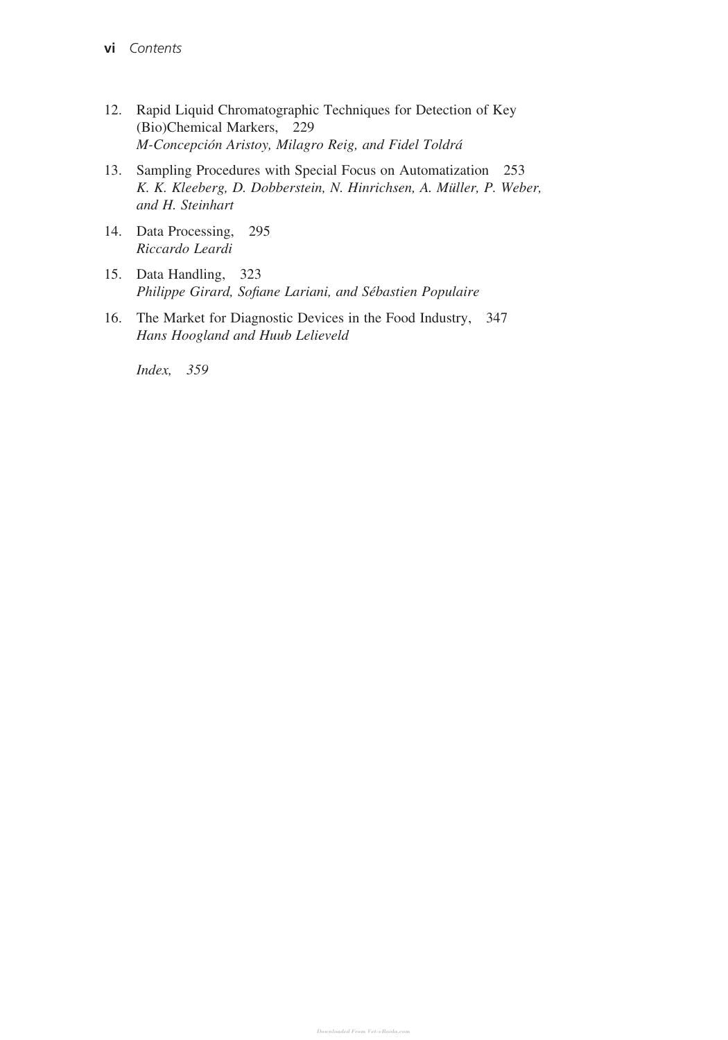 Advances In Food Diagnostics 2Nd Edition