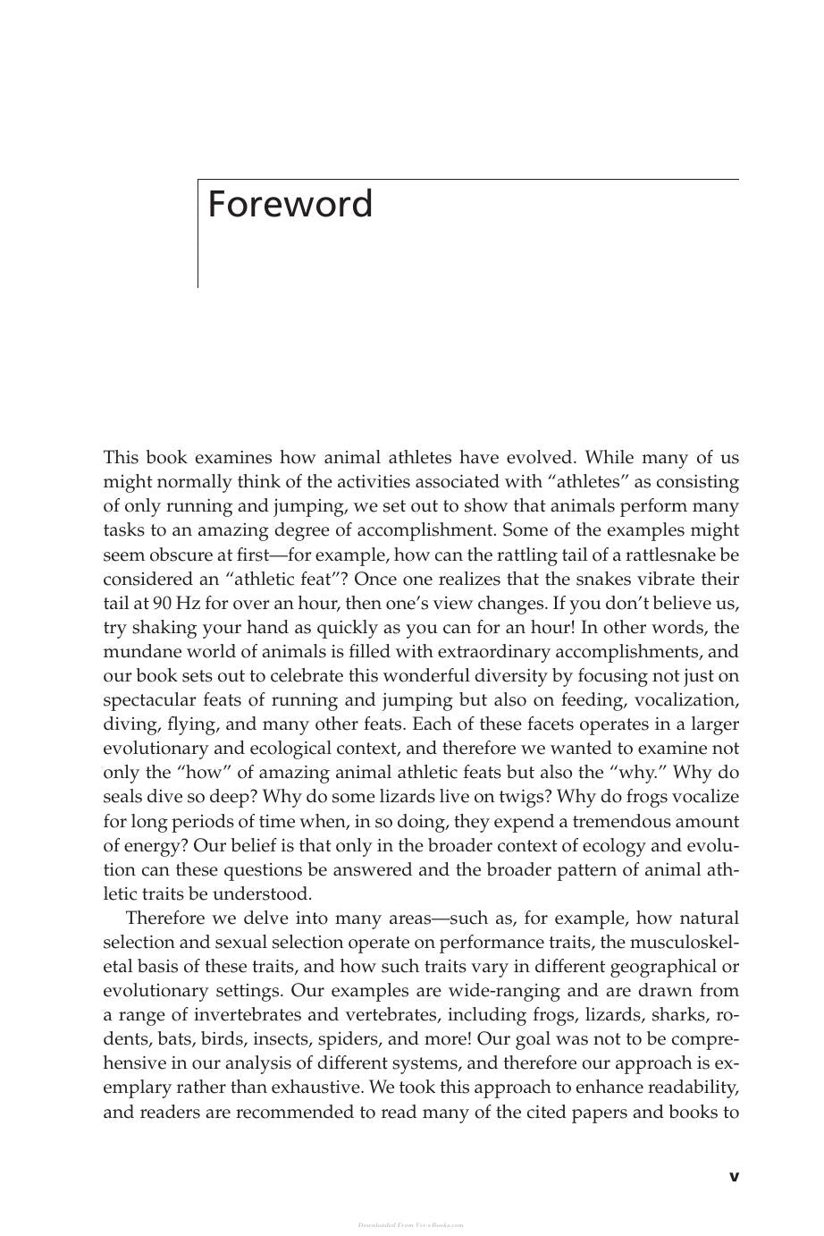 Animal Athletes An Ecological And Evolutionary Approach