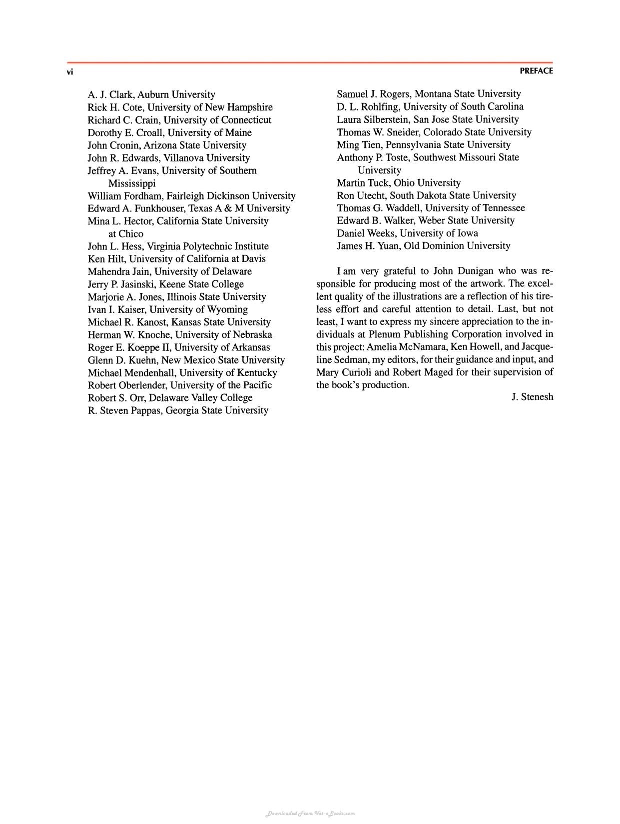 Biochemistry J Stenesh