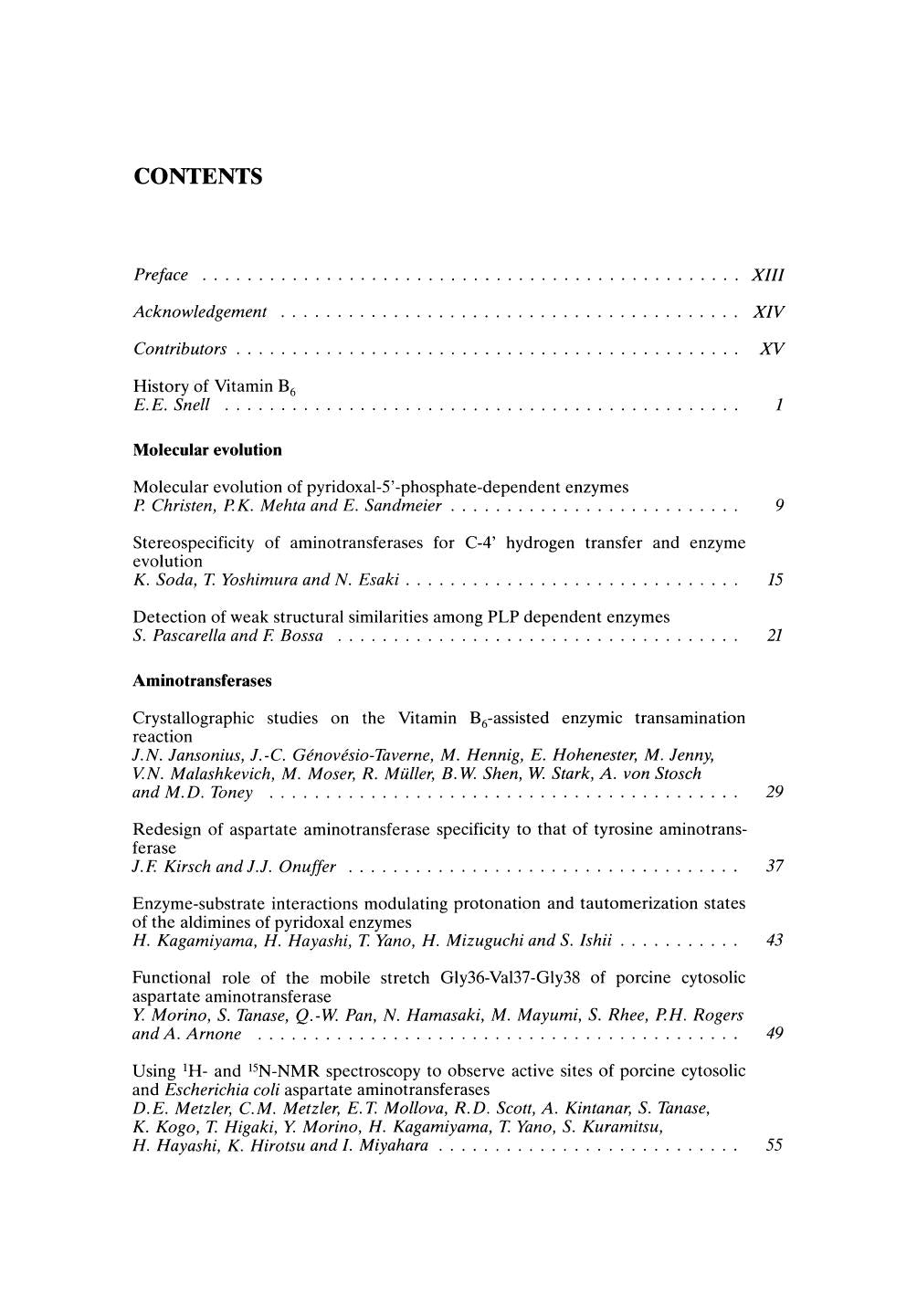 Biochemistry of Vitamins B6 and Pqq