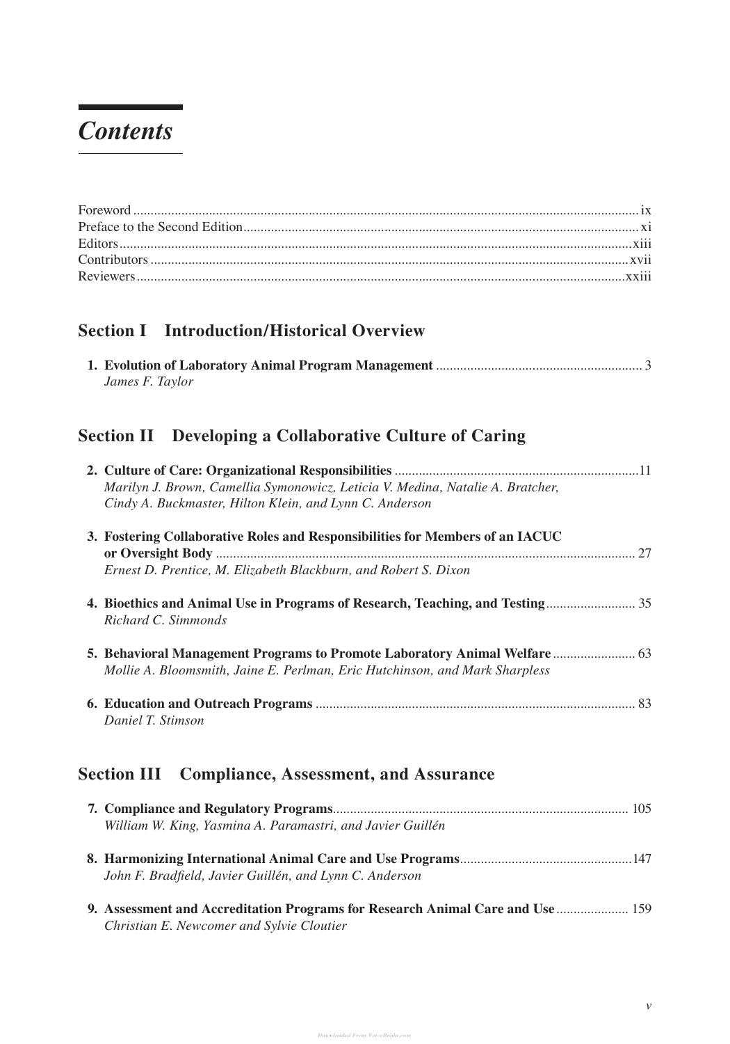 Management Of Animal Care And Use Programs In Research Education And Testing 2nd Edition
