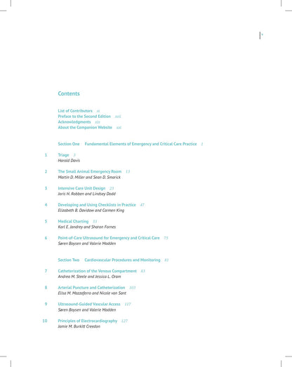 Advanced Monitoring and Procedures for Small Animal Emergency and Critical Care