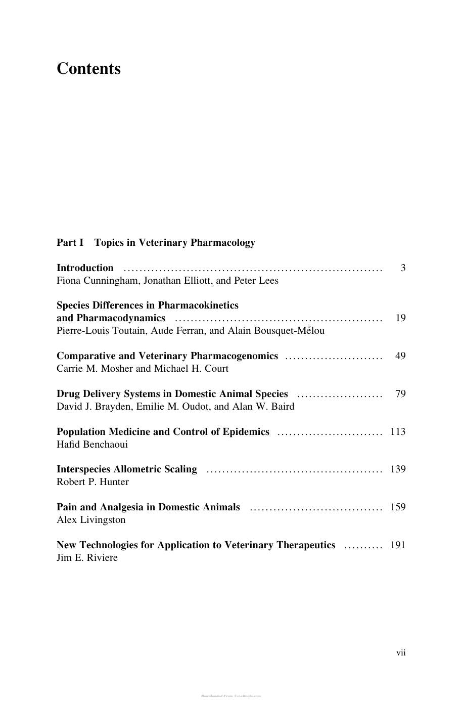 Comparative And Veterinary Pharmacology Ebook