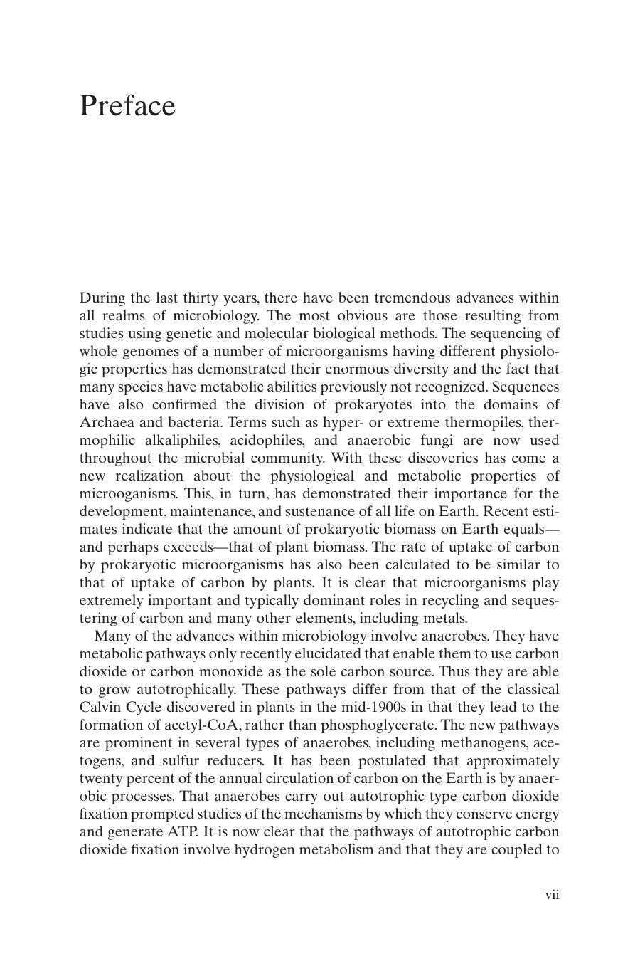 Ljungdahl Biochemistry and Physiology of Anaerobics Bacteria