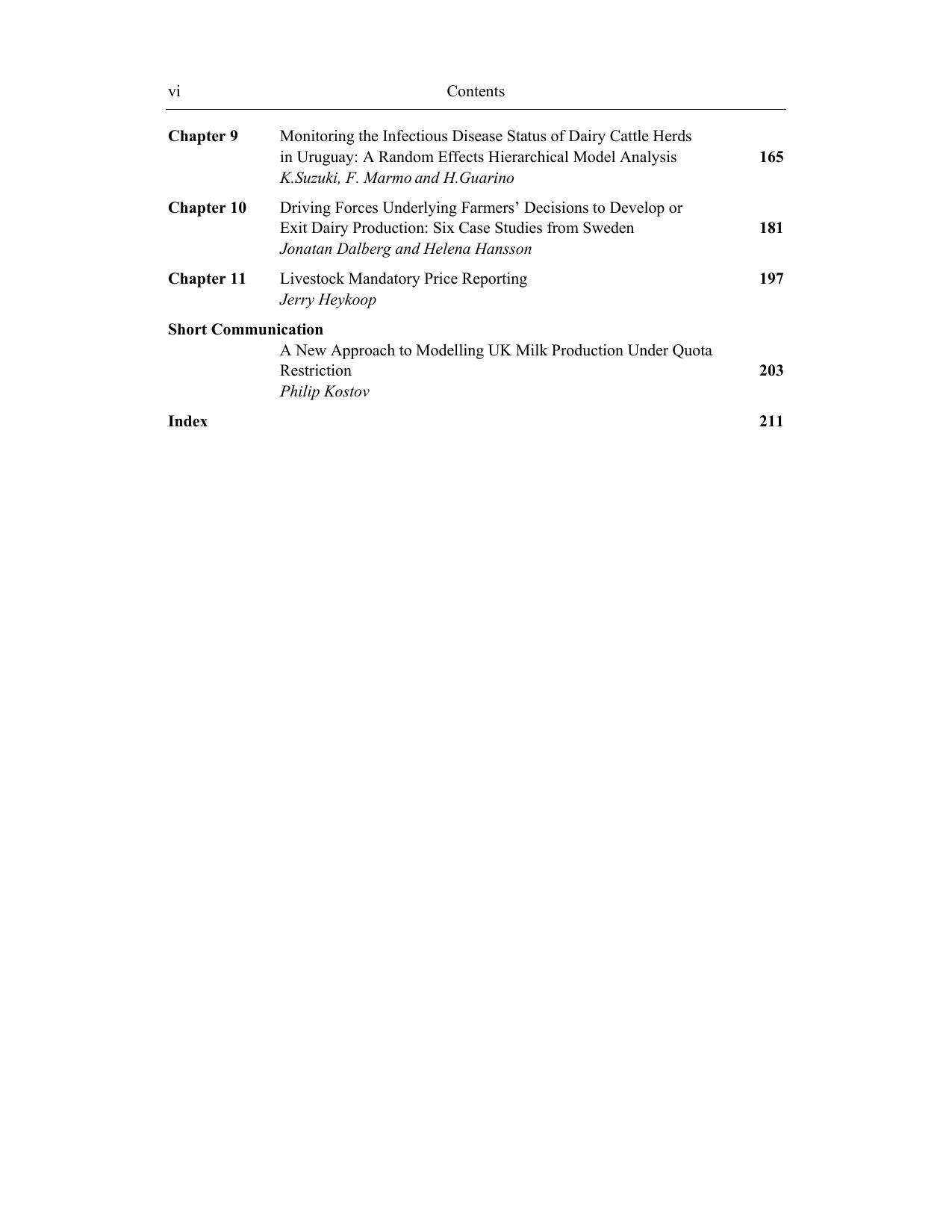 New Research On Livestock Science And Dairy Farming