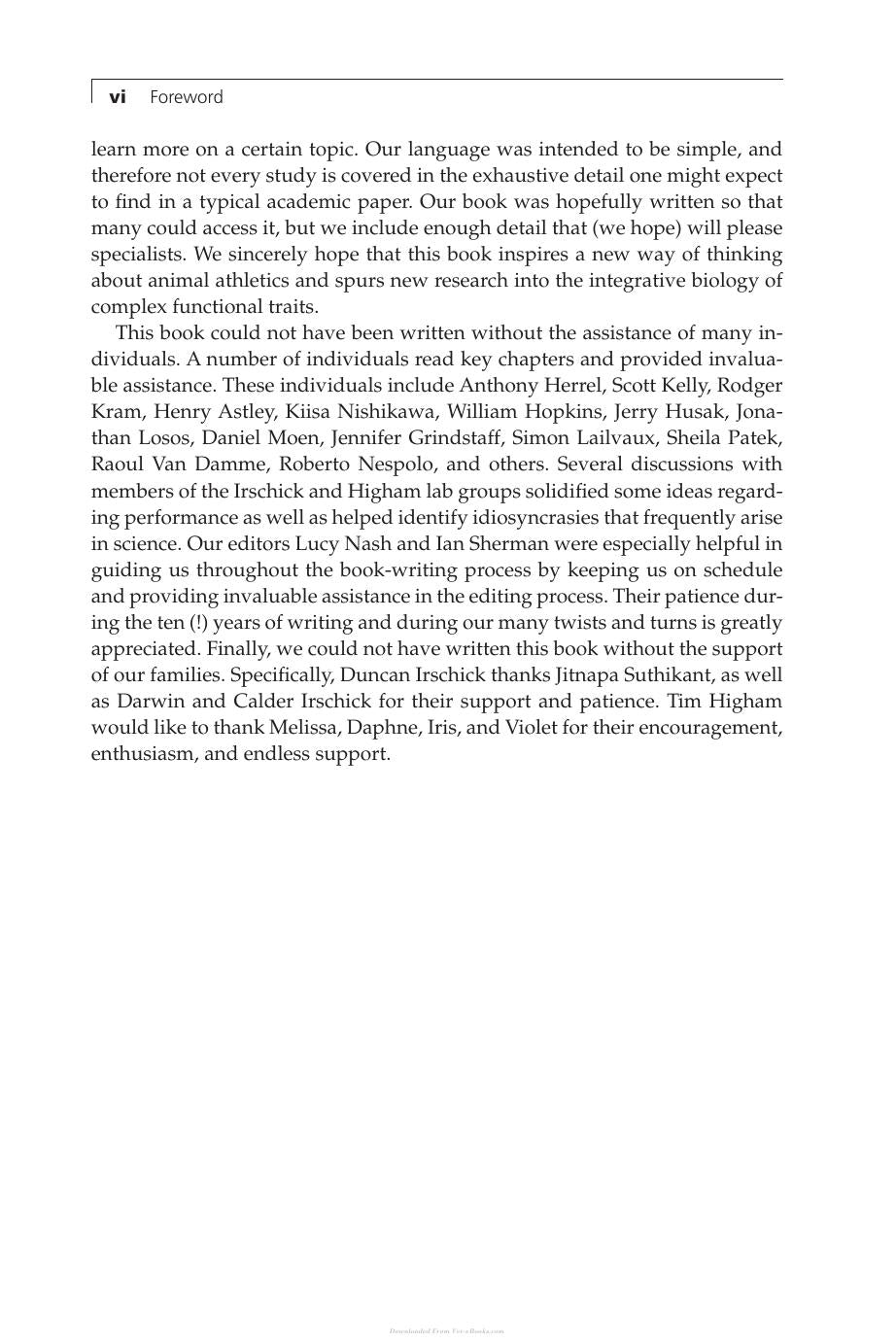 Animal Athletes An Ecological And Evolutionary Approach