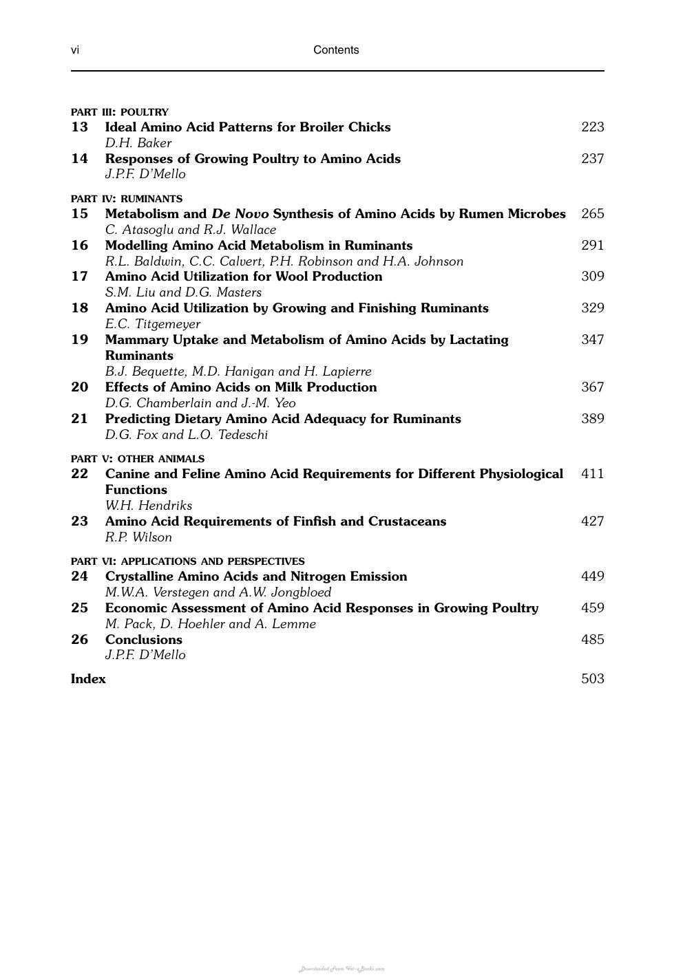 Amino Acids In Animal Nutrition 2Nd Edition