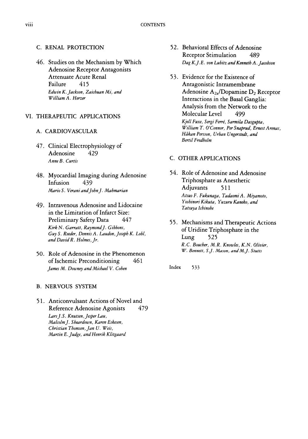 Adenosine and Adenine Nucleotides from Molecular Biology to Integrative Physiology
