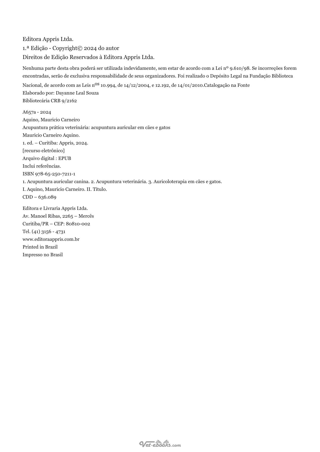 Acupuntura Pratica Veterinaria Acupuntura Auricular Em Caes E Gatos