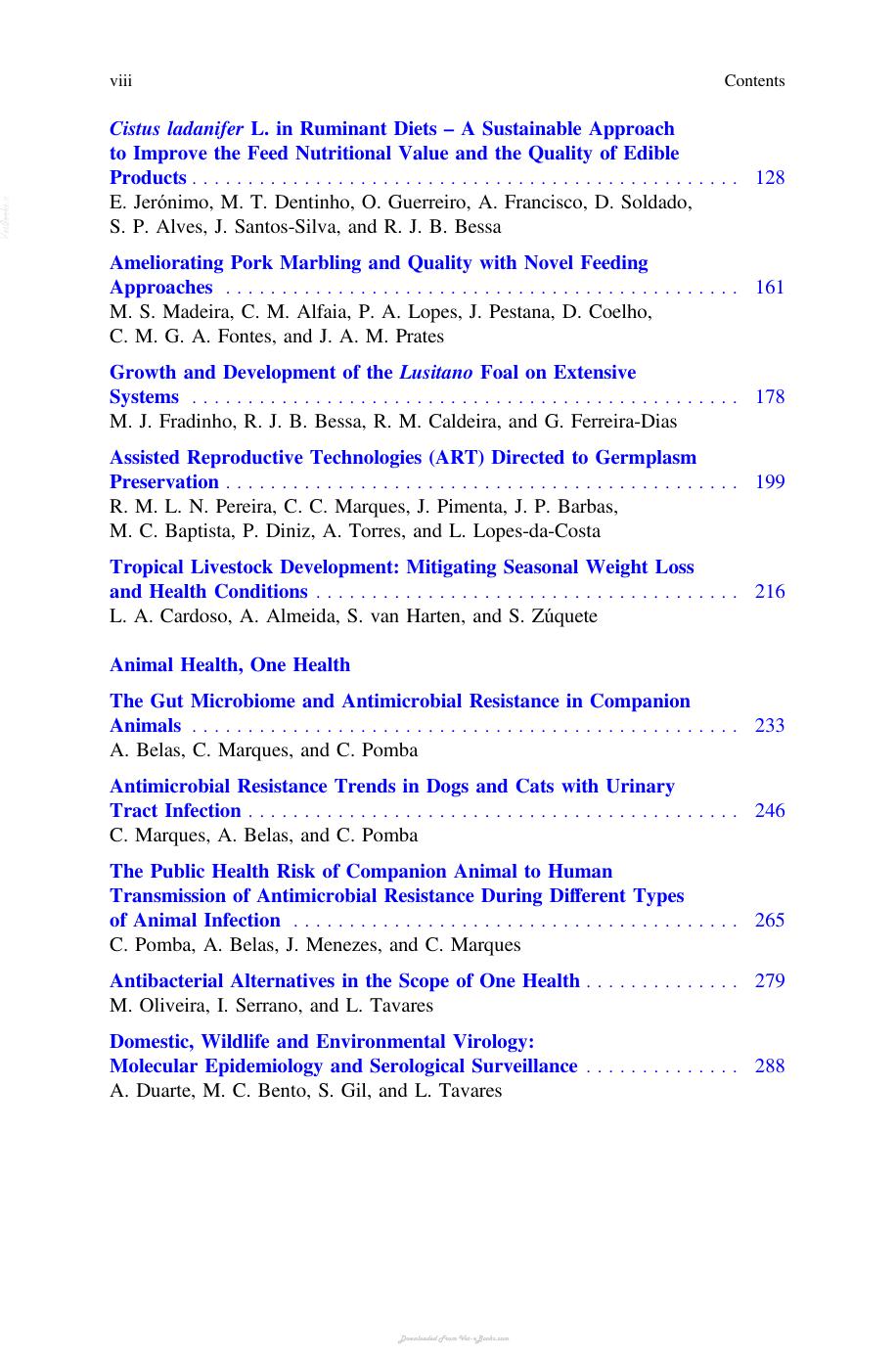 Advances In Animal Health Medicine And Production A Research Portrait Of The Centre For Interdisciplinary Research In Animal Health